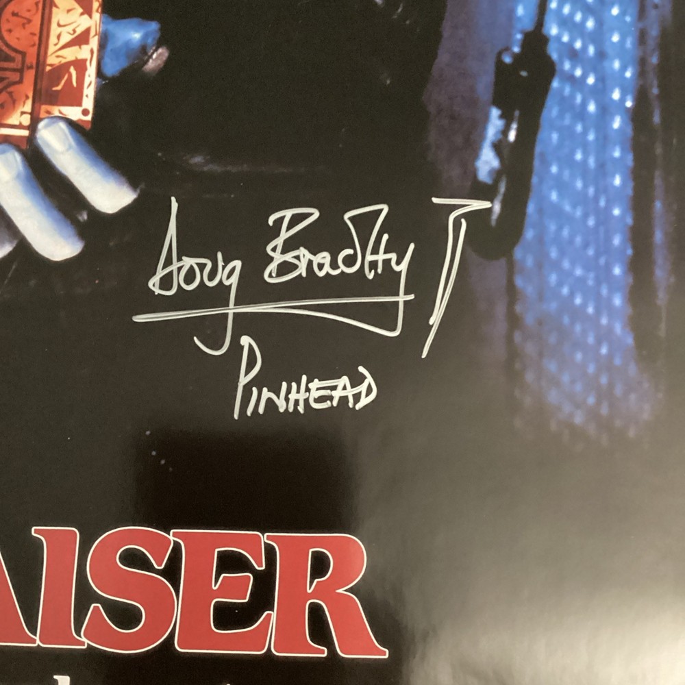 Doug Bradley Hellraiser Autographed Poster 27x39