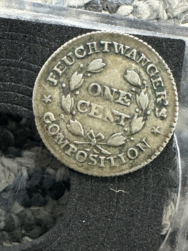 1837 Feuchtwanger Cent Hard Times Token