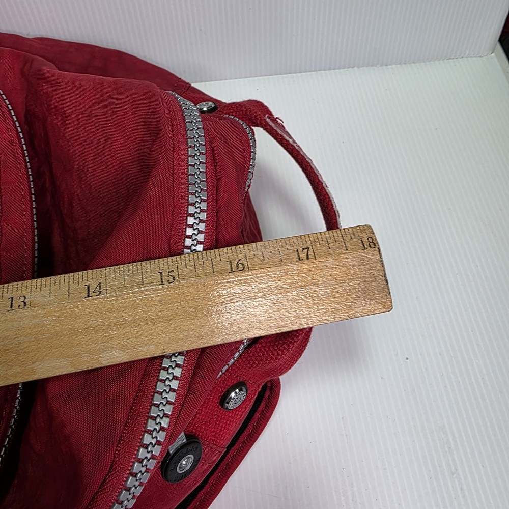 Kipling Seoul Backpack Multiple Pockets Red 16" x 13" - READ