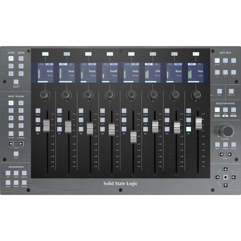 Solid State Logic UF8 Advanced DAW Controller w/ UF1 & UC1 Control Surface KIT