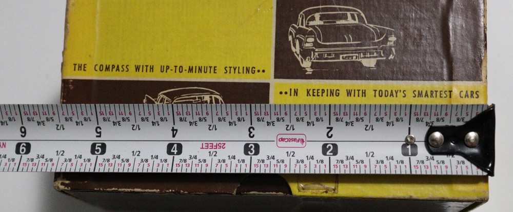 Vintage Airguide Nomad Auto Compass 79B Original Box and Instructions No Compass