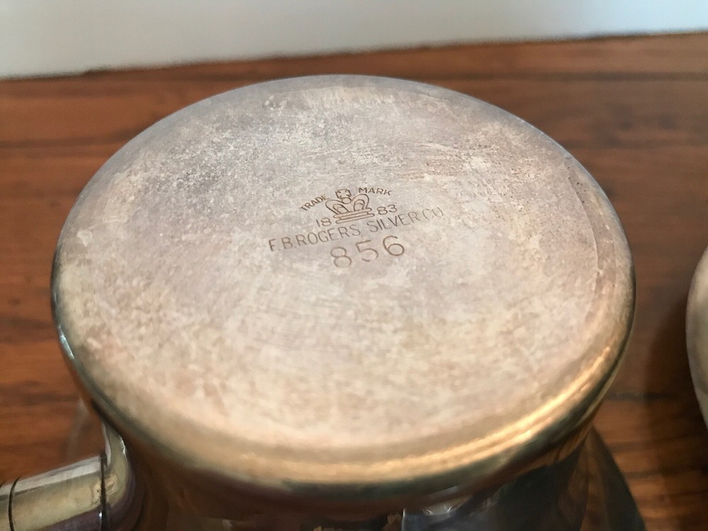 FB Rogers Silver co 1883 Double Sided Sauce Server No. 856 & Bottom Plate