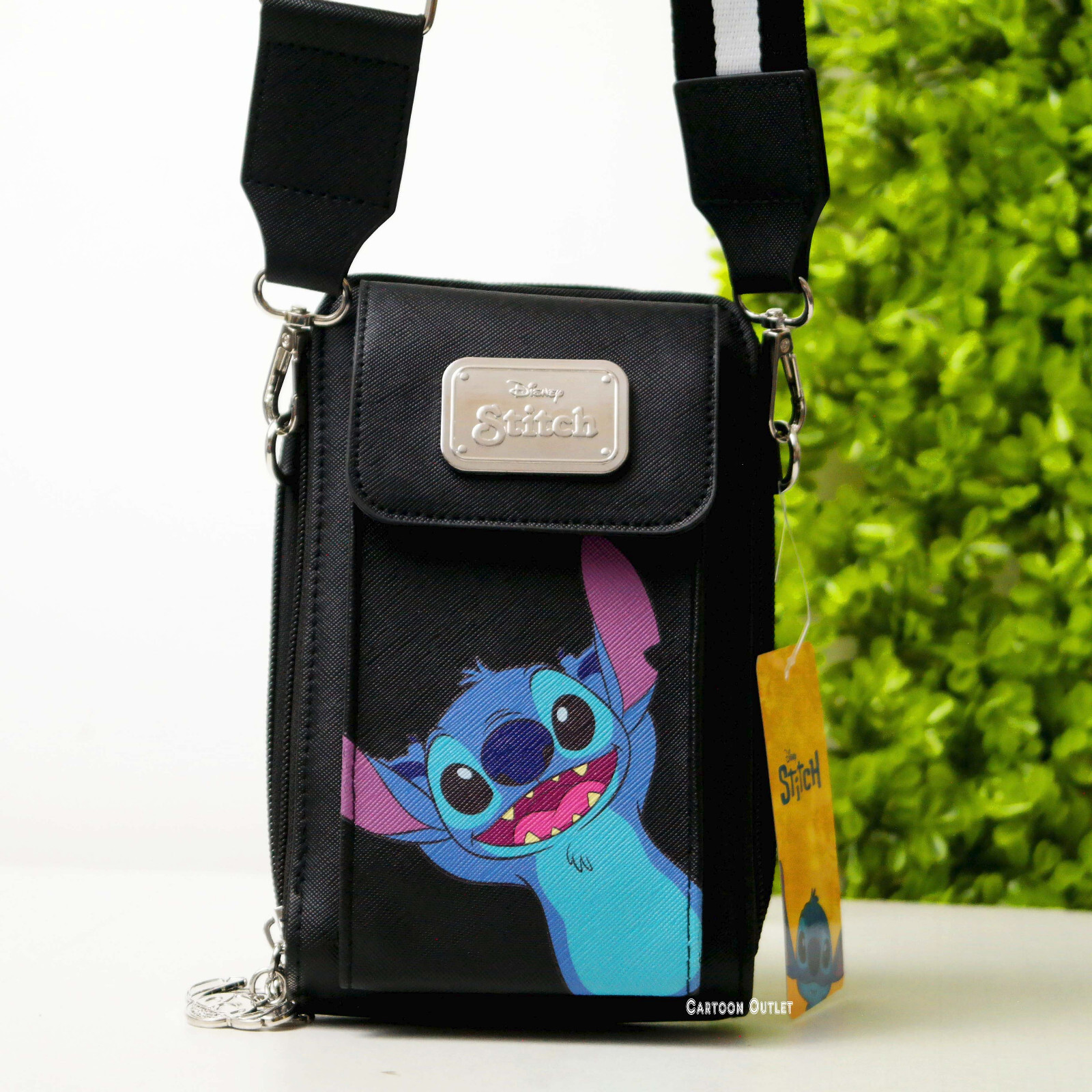 Disney Lilo & Stitch Crossbody Bag Purse Cell Phone Holder Passport Wallet Bag