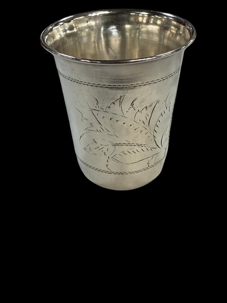 ANTIQUE RUSSIAN KIDDUSH CUP SILVER 84 RUSSIAN