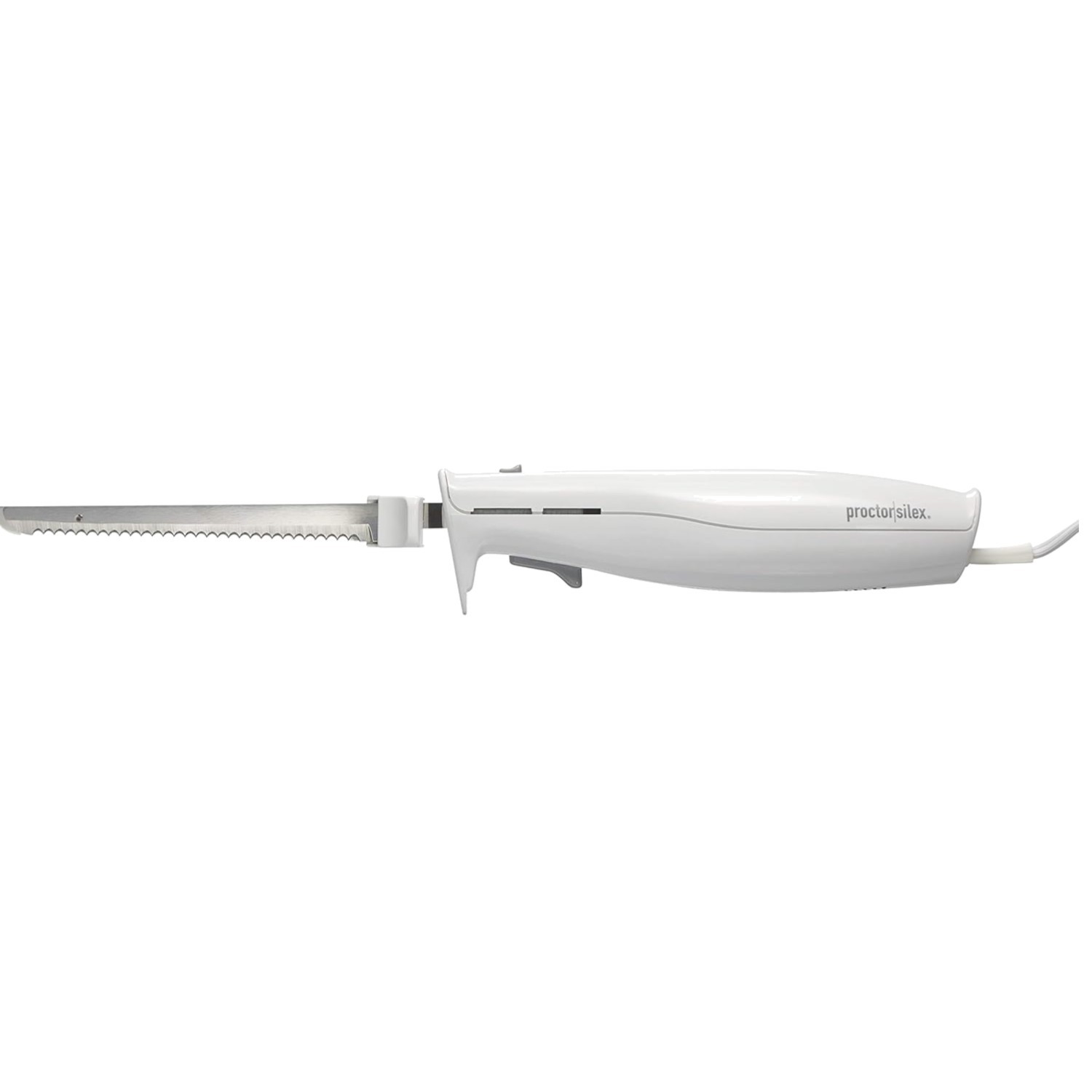 Electric Carving Knife for Meats & Bread, Lightweight, White