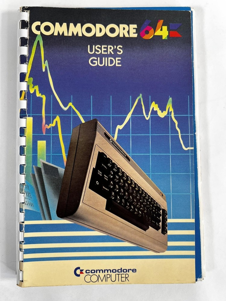 Vintage Commodore 64 User's Guide Manual 1982 First Edition 2nd Printing Spiral