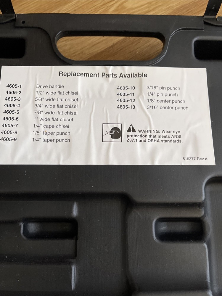 OTC Stinger 4605 Interchangeable Quick Change 13 Piece Punch and Chisel Set