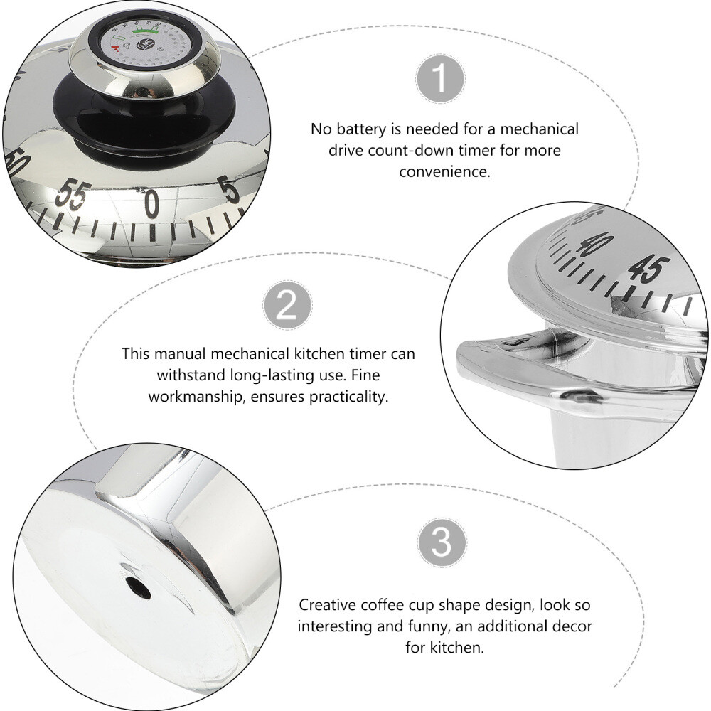 Baking Timer Kitchen Timer Manual Mechanical Cooking Timer Cooking Alarm Clock
