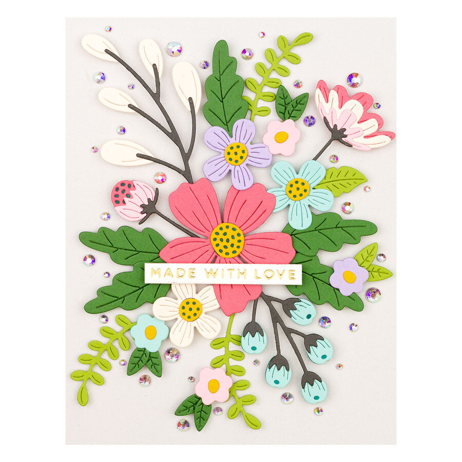 Versatile Flower Set, Popular Cutting & Embossing Dies, Perfect for Cards