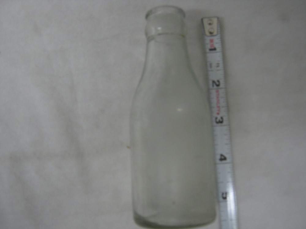 Vintage 5.25" Clear Soda(?) Bottle