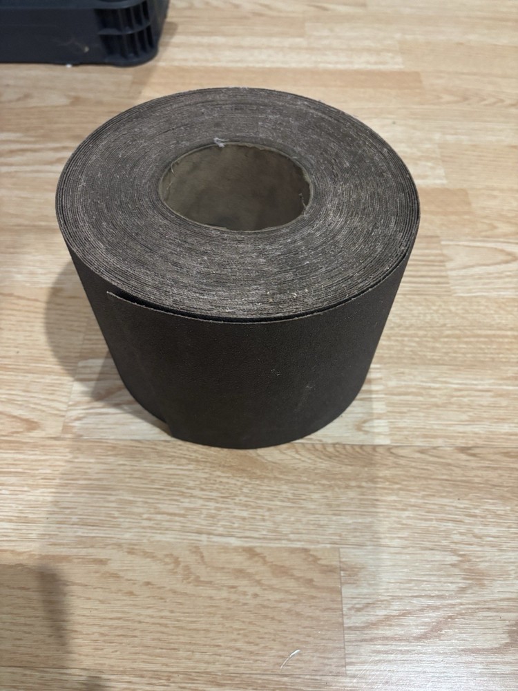 6" X 75 FT 3M Sandpaper Roll 80 Grit Brown 3” Core