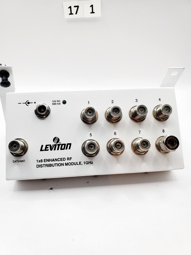Leviton 47692-ESM 1x8 Enhanced EF Distribution Module, 1GHz (UNIT ONLY)
