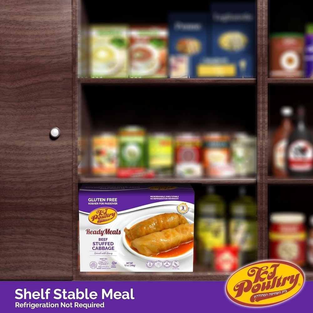 Kosher Ready Meals Chicken Beef Salmon Pack Fully Cooked Shelf Stable