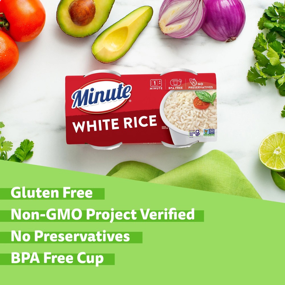 Microwaveable White Rice Cups Gluten Free