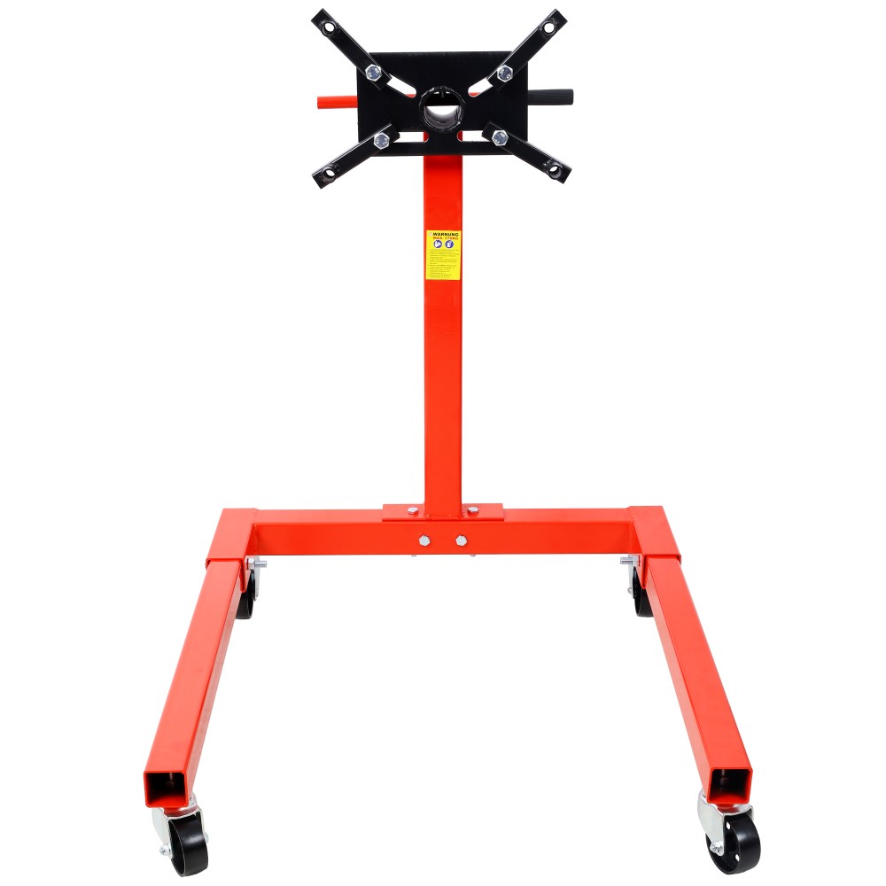1500LB Engine Stand w/ 4 Adjustable Arms & 360° Rotation - Red