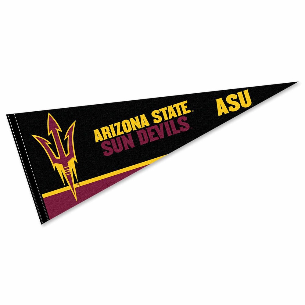 ASU Sun Devils Black 12x30 Felt Pennant