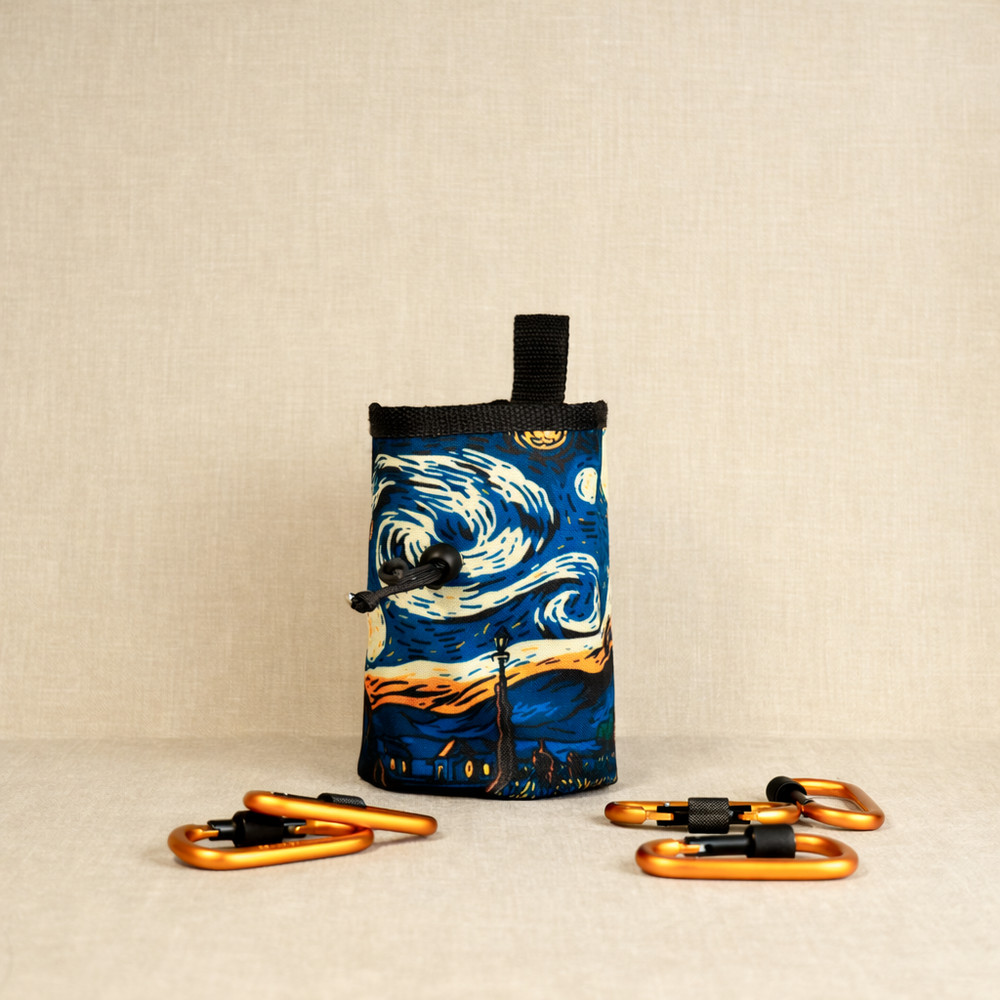 Van Gogh Inspired Chalk Bag - "Starry Chalk Night"