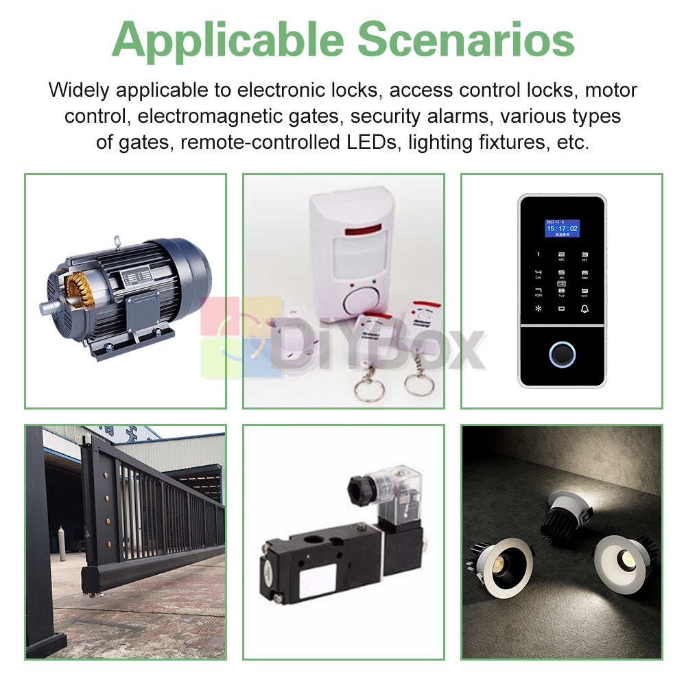 Universal 300-868MHz Multi-Frequency Receiver Switch Controller AC/DC On/Off