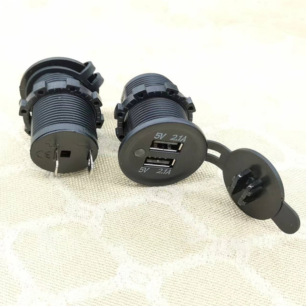 USB Socket Dual USB Chargers For 12-24V Voltage Vehicles USB Data Cable