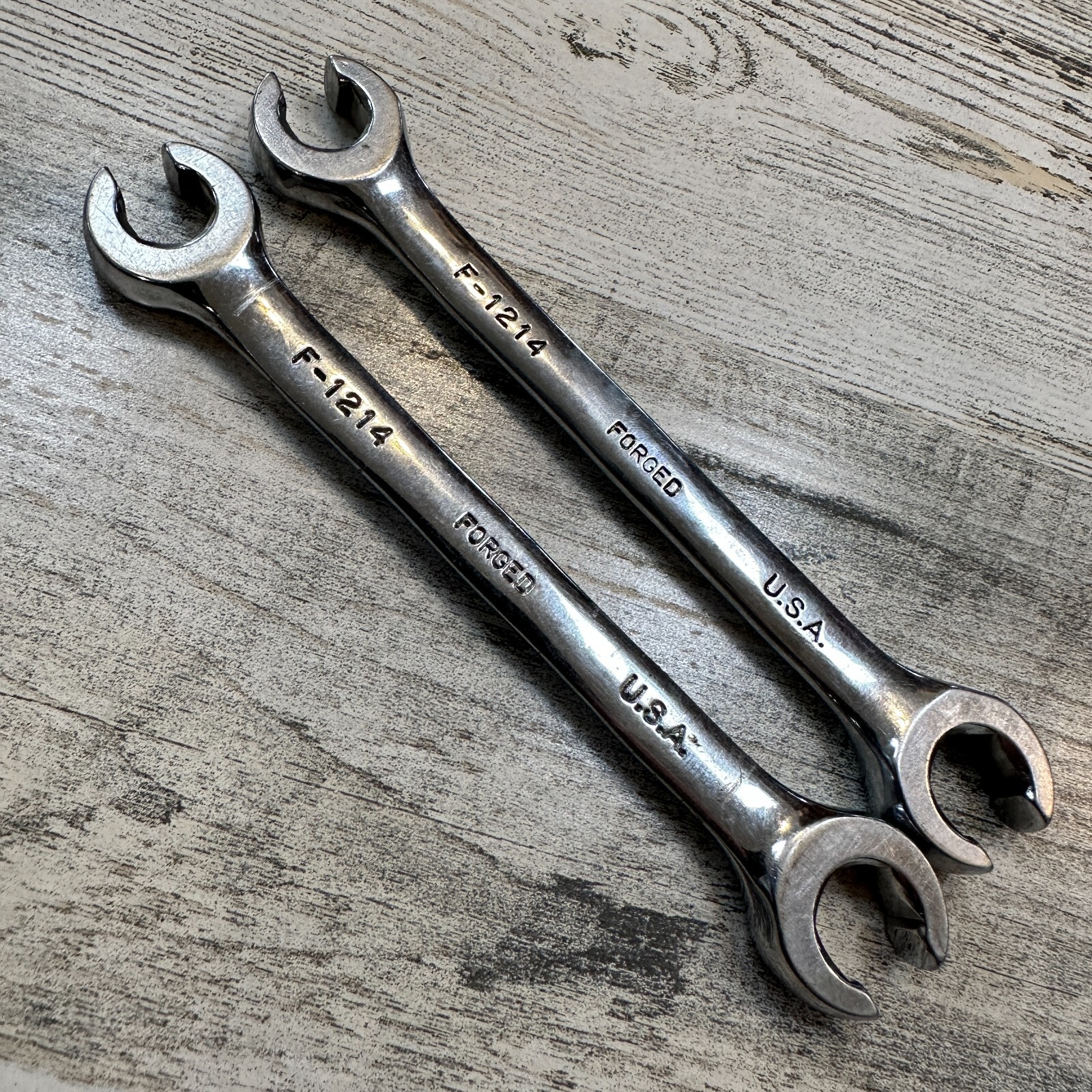 Easco USA 7/16" X 3/8" 6 Point Flare Nut Line Wrench 60114 Lot of 2