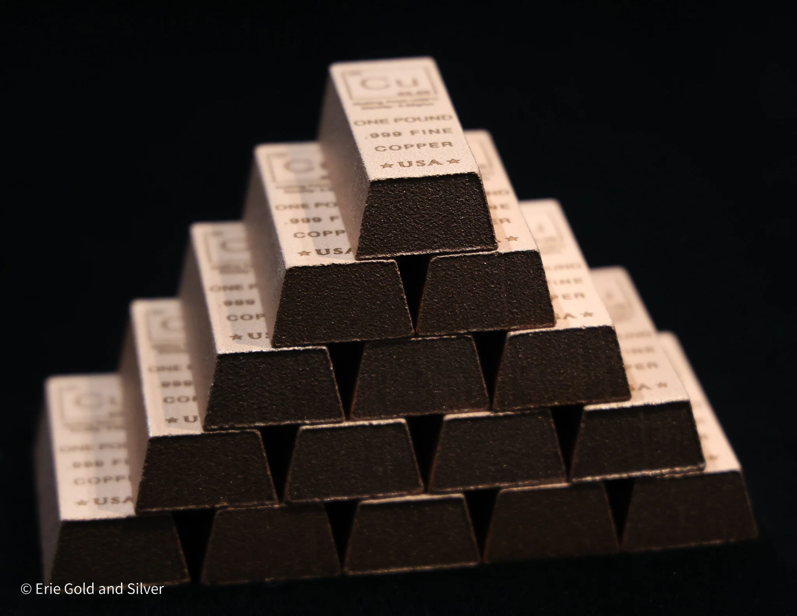 1 Pound lb Copper Trapezoid Ingot Element Design