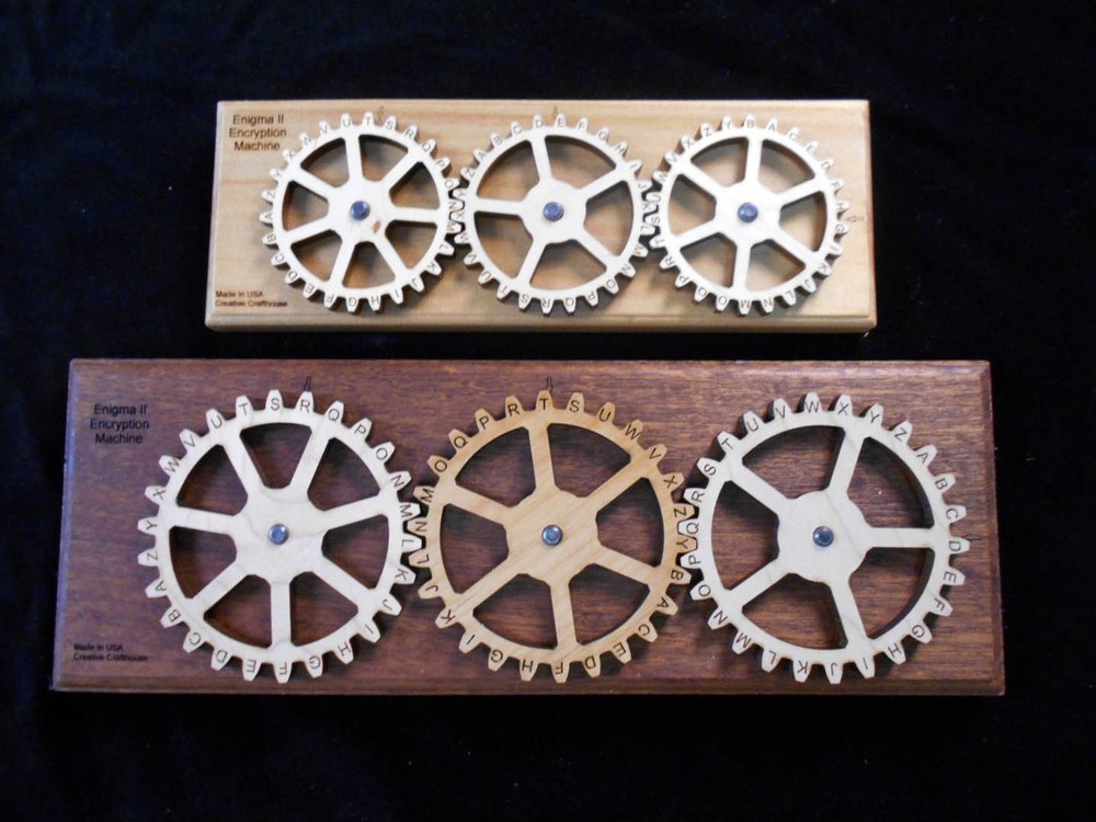 Enigma II Encryption Machine & Puzzle SZ SMALL – Encode & decode secret messages