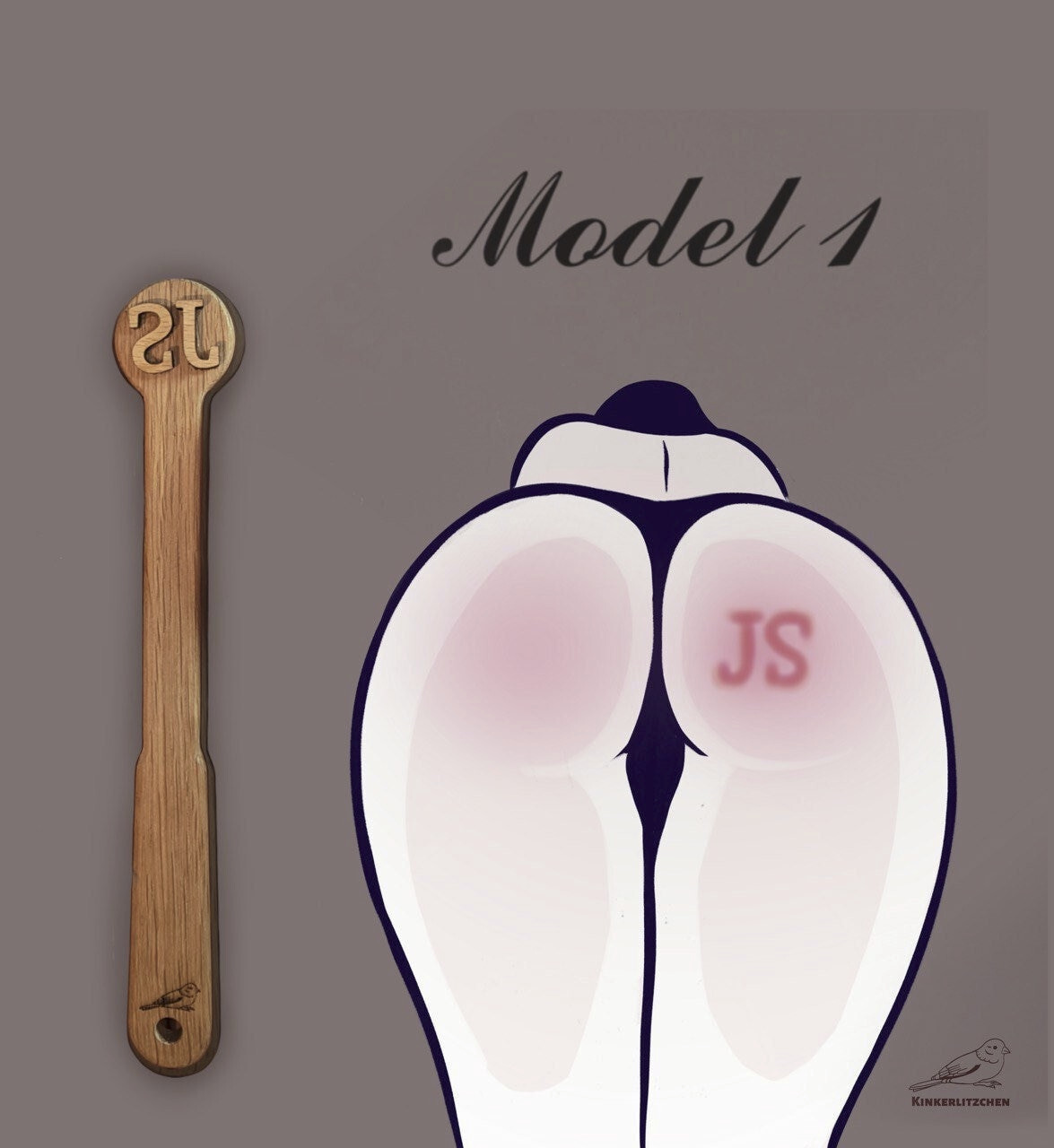 Branding Paddle BDSM Spanking Marking Adult Toy Impact Play