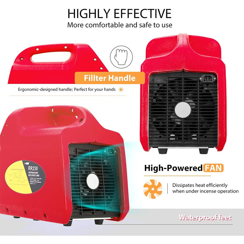 Portable Refrigerant Recovery Machine 3/4HP Single Cylinder & 1HP Dual Cylinder