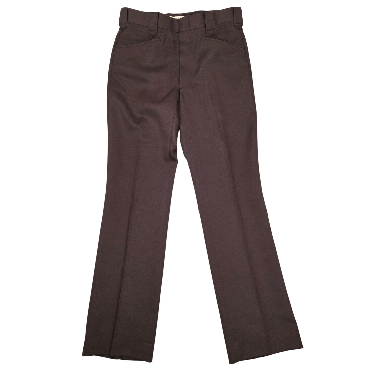 Circle S Western Trousers Mens Brown Ranch Wear Vintage Pants Missing Size Tag