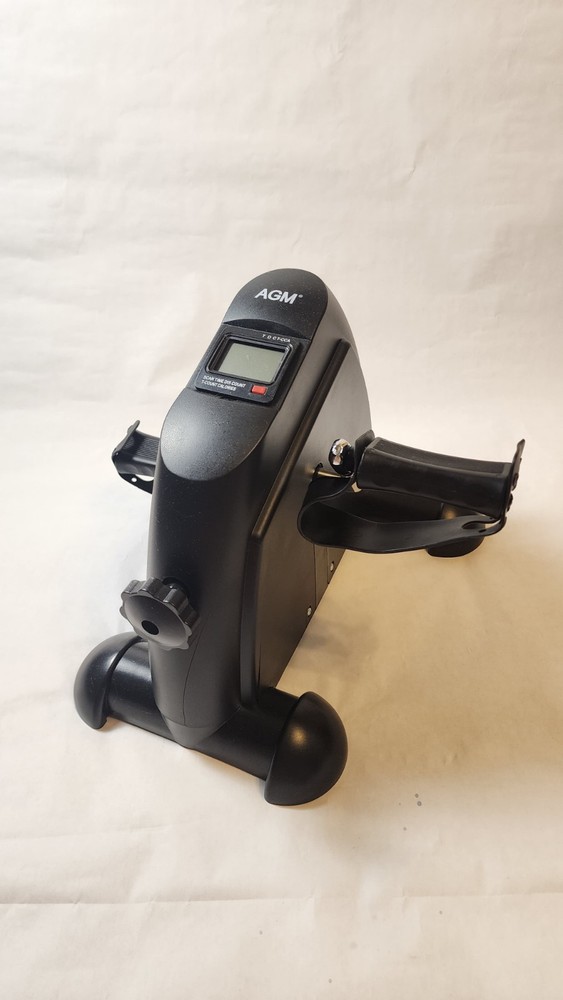 AGM Mini Exercise Bike with LCD Display & Adjustable Resistance, Black