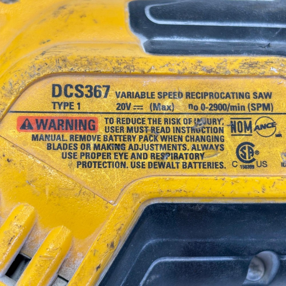 DEWALT 20V MAX XR Brushless Compact Reciprocating Saw DCS367