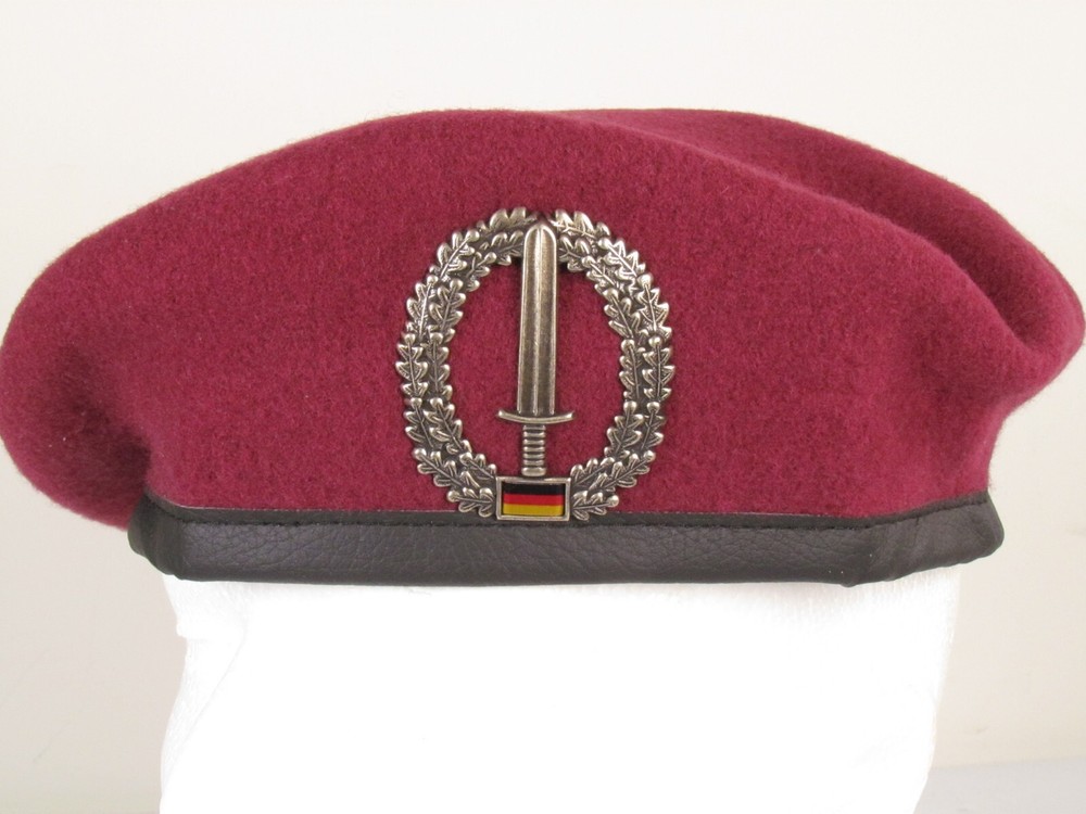 Authentic New German Military Special Operations SOF Maroon Beret J2