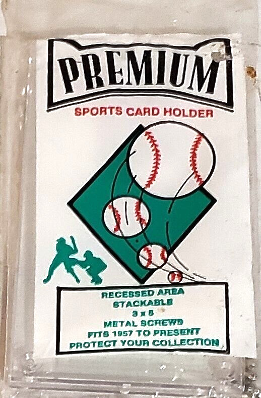 Premium Sports Card Holder NEW in Package 3x5 Screw Down Stackable