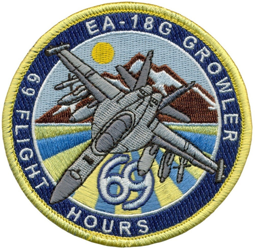 USAF 390th ELECTRONIC COMBAT SQUADRON – EA-18G GROWLER – 69 HOURS PATCH