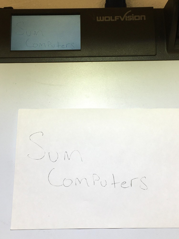 WolfVision VZ-8plus4 1080p Document Camera Visualizer, No Ac Adapter, WORKING