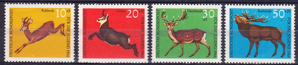 W GERMANY B412-B415 DEERS