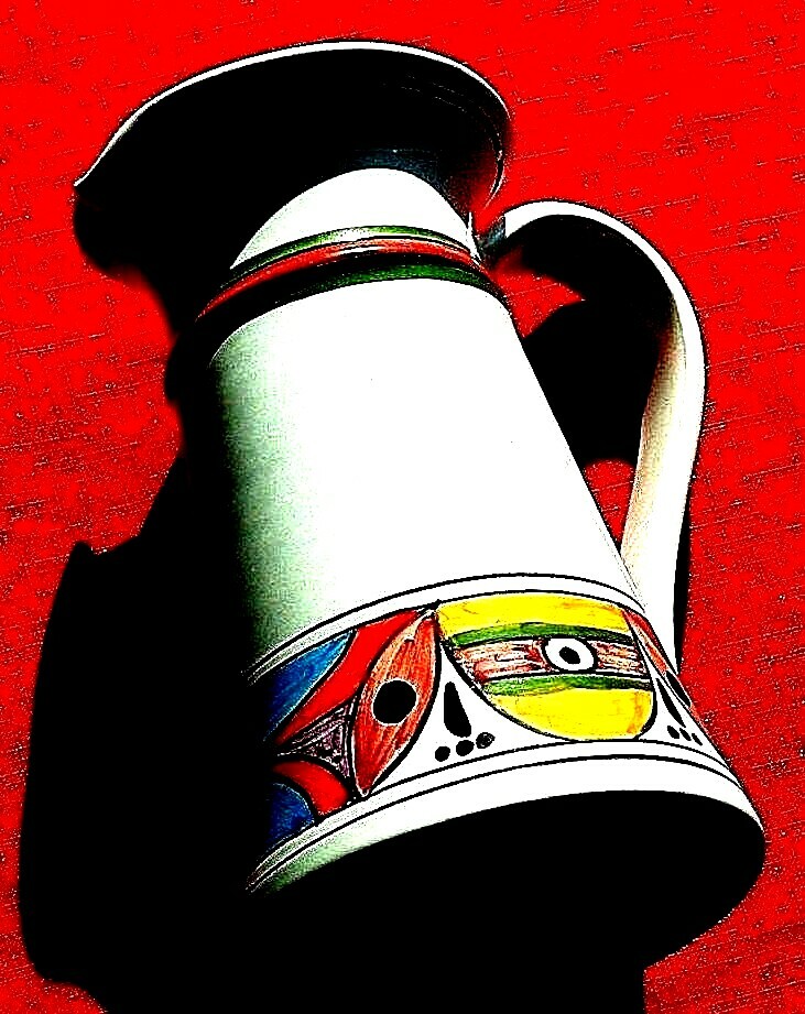 Deruta Ceramic Villaggio Pitcher 8in