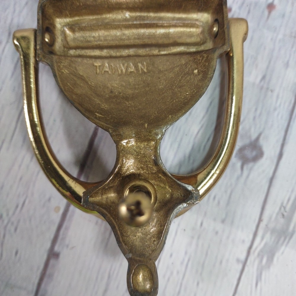 Brass Door Knocker 7" Made in Taiwan
