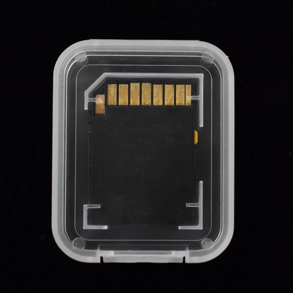 Transparent SD SDHC Memory Card Case Holder - 10 Pack Storage Solution