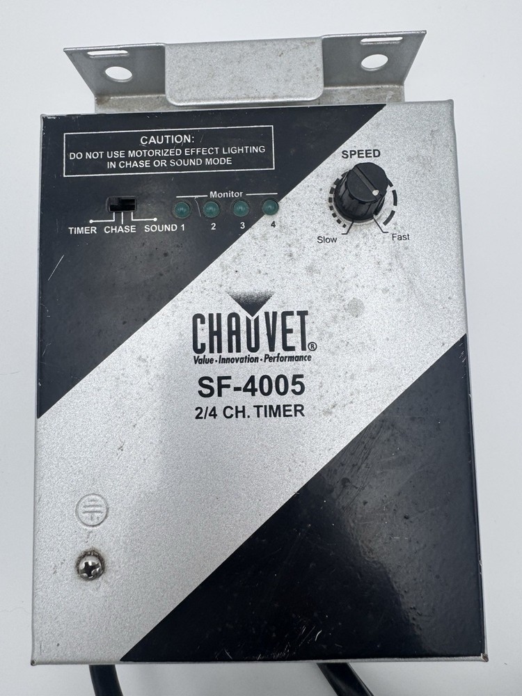 CHAUVET SF-4005 2/4 Channel Timer System Controller w Power Cord