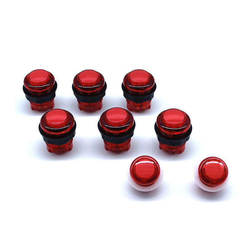 Arcade LED Push Buttons illuminated Microswtich JAMMA MAME Raspberry DIY +5V New