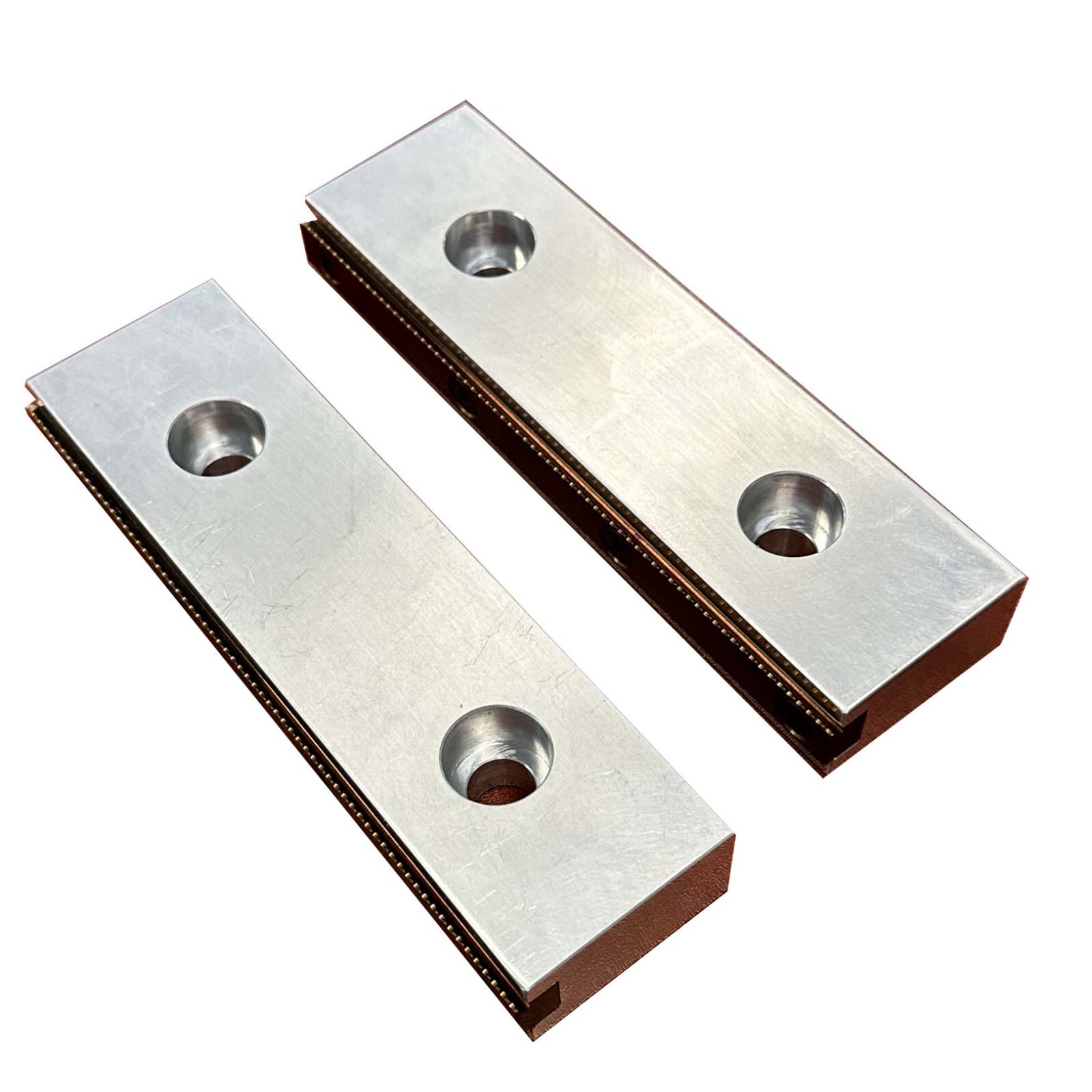 7" Serrated Vise Jaw Set for 6" Kurt Style Vise