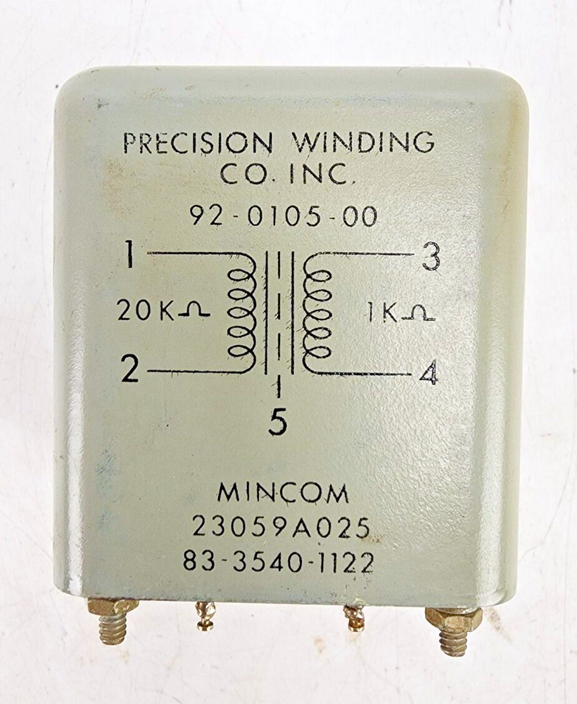 Vintage Precision Winding 92-0105-00 Input Transformer Tube Audio 3M M56 Mincom