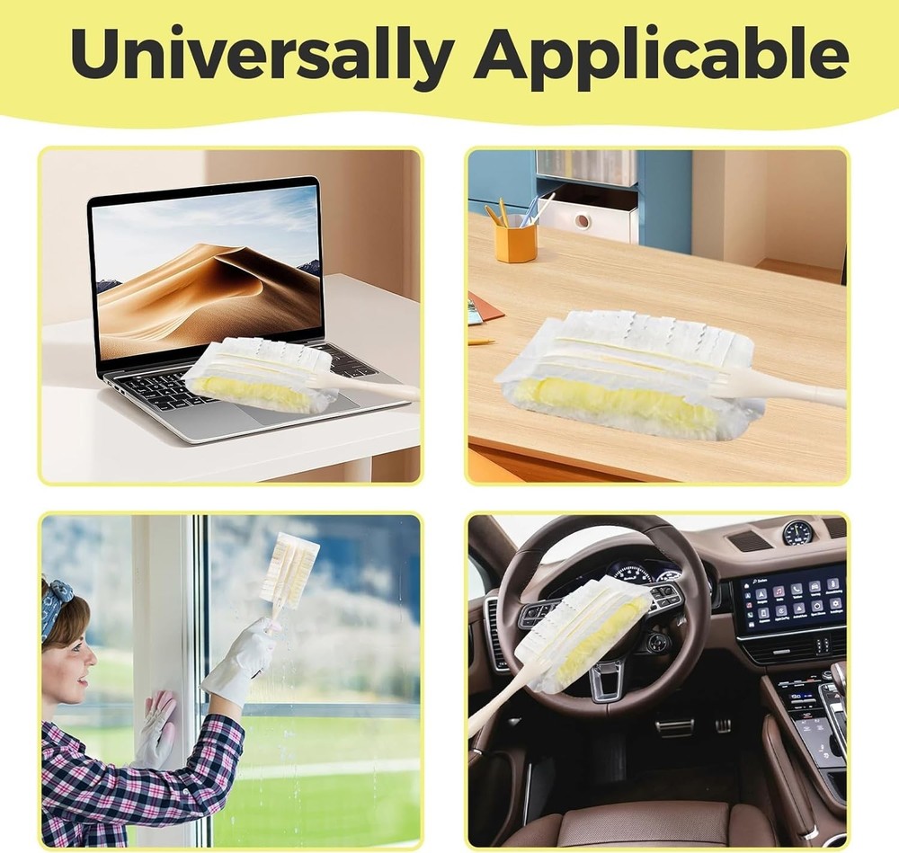 5 Pack Replacement Duster Handles – Compatible with Swiffer Duster Mop - #359