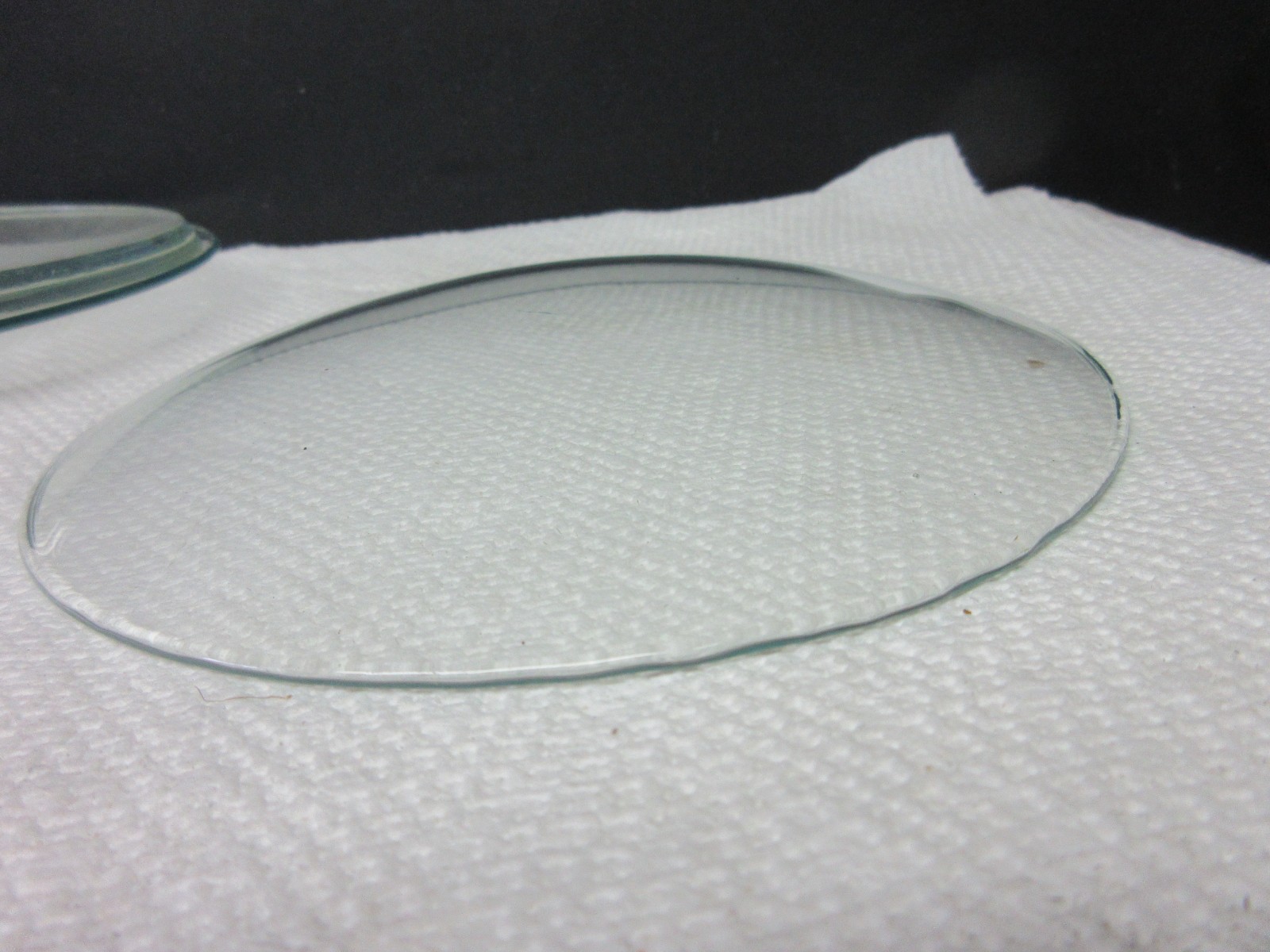 Vintage NOS Mantle Shelf Clock Replacement Glass 6 " Convex.