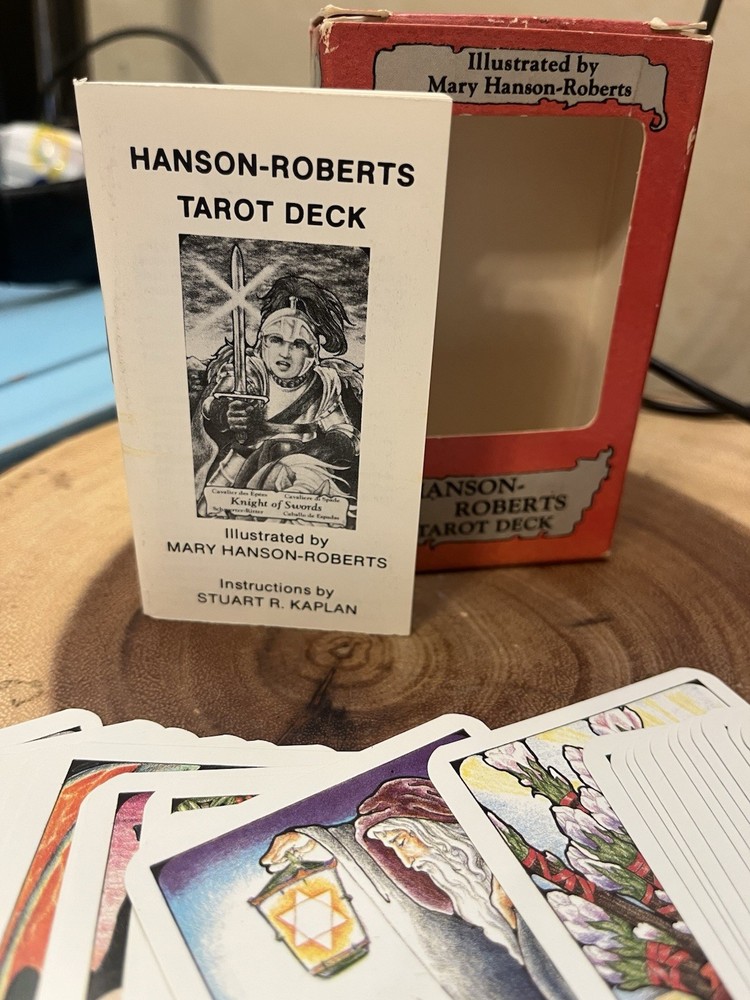 HANSON ROBERTS TAROT DECK 1985 COMPLETE GREAT CONDITION BX WEAR