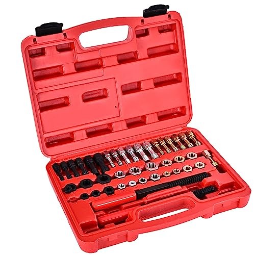 42-Piece Thread Chaser Set, Thread Restorer Rethreading Kit, Thread Repair
