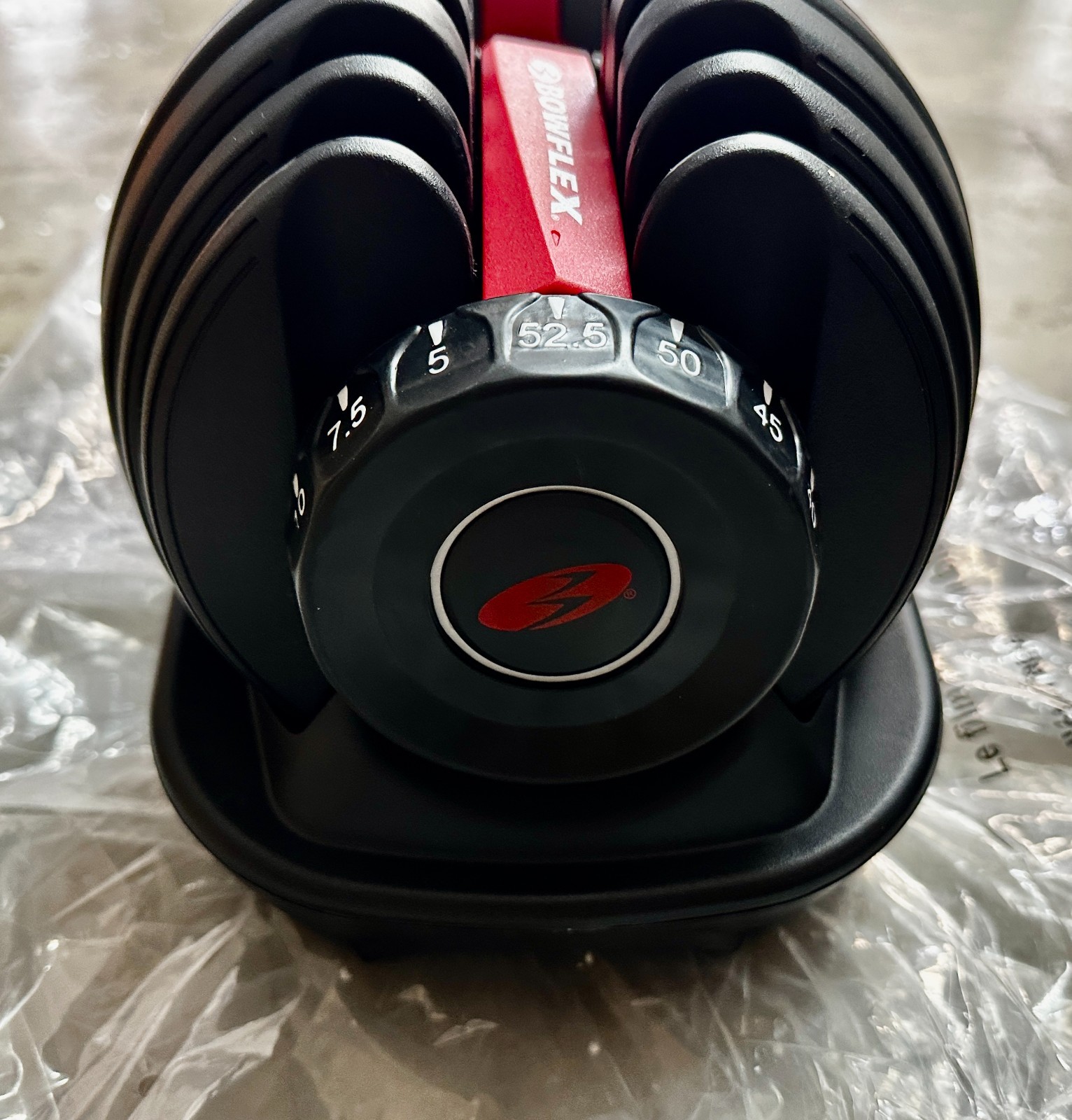 x1 Bowflex Selectech 552 Adjustable Single Dumbbell 5 - 52lbs READ