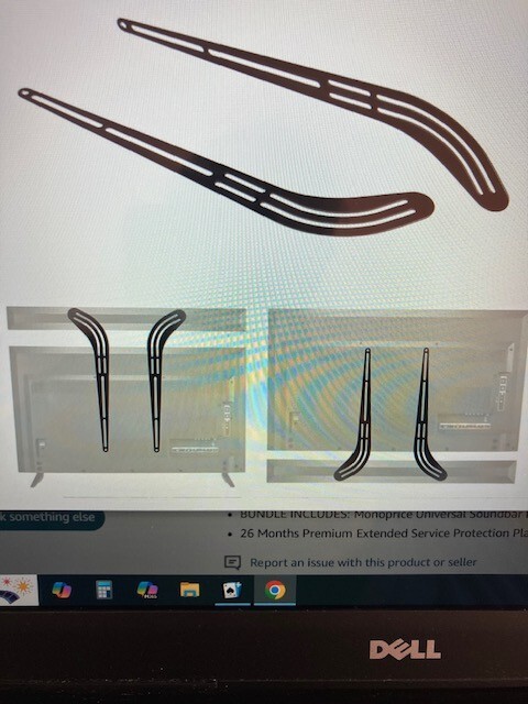 Soundbar mounting brackets