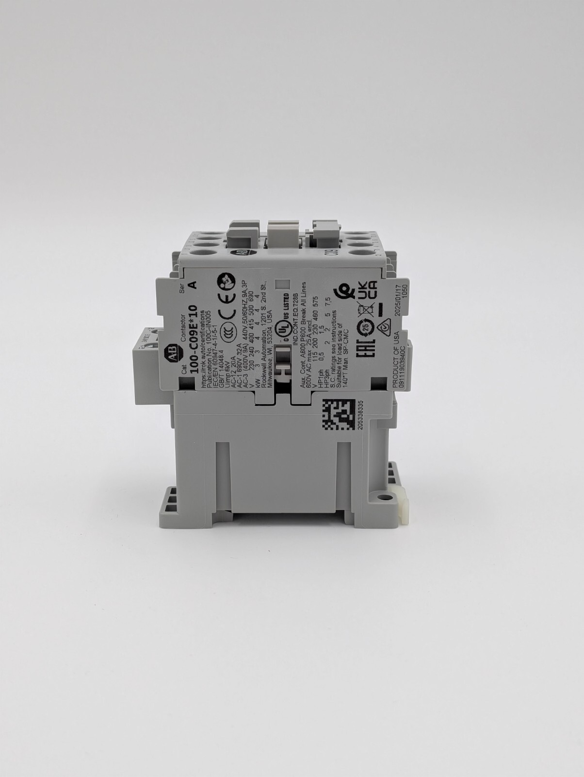 Allen-Bradley 100-C09EJ10 IEC Contactor 9 AMP 120VAC New MADE IN USA & US STOCK